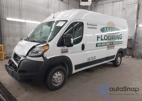 2020 Ram Promaster 2500 High Roof 159 Wb from USA, damaged, VIN 3C6TRVDG3LE139694